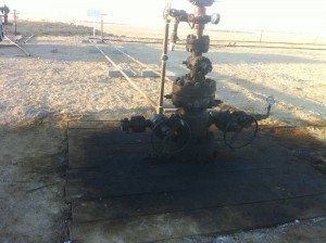 Oily Wellhead